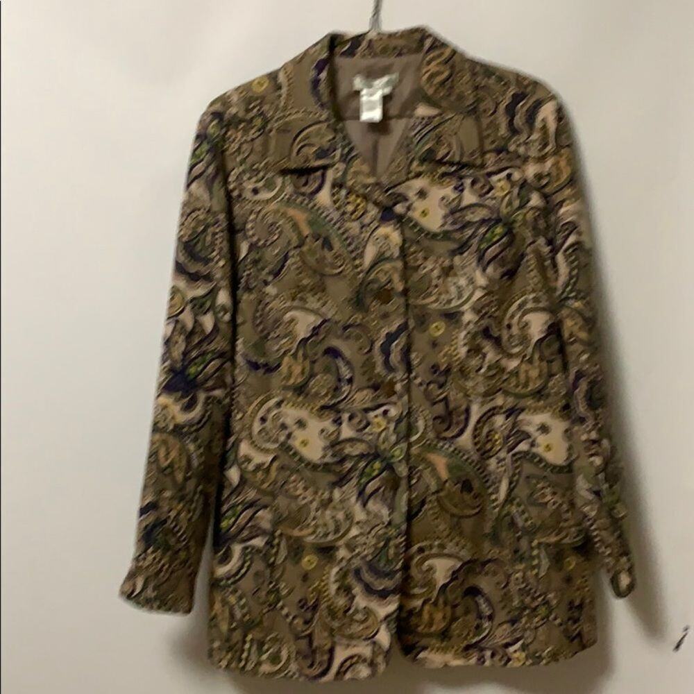 COLDWATER CREEK BEAUTIFUL PAISLEY JACKET S…‎